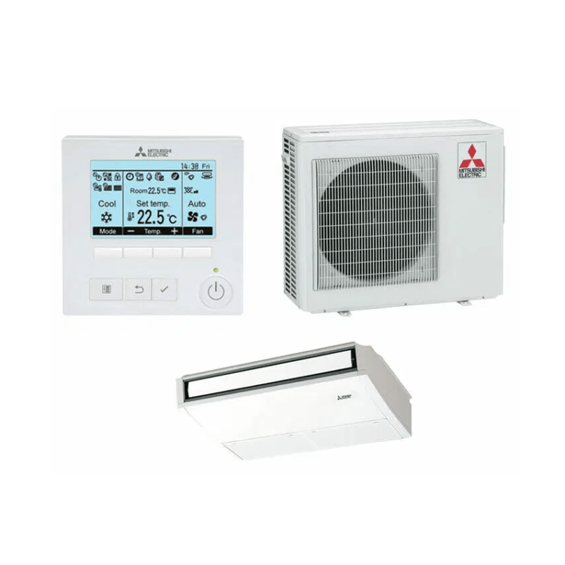 MITSUBISHI ELECTRIC PCA-M50KA / SUZ-M50VAD-A.TH 5kW Under Ceiling System | Single Phase Backlit Controller