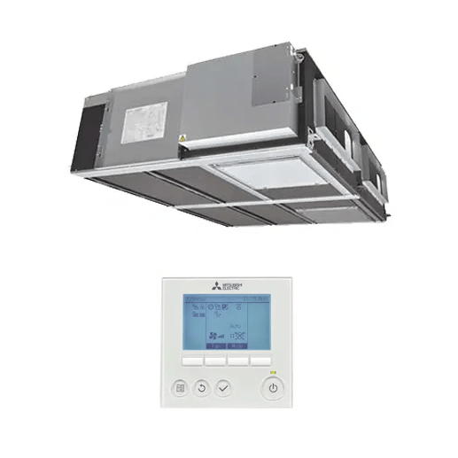 Mitsubishi Electric Lossnay Heat Recovery Ventilation LGH-200RVXT-E Low-Profile