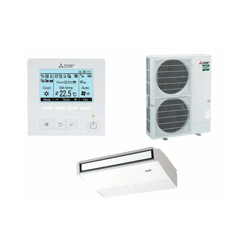 MITSUBISHI ELECTRIC PCA-M125KA / PUZ-ZM125VKA-A.TH 12.5kW Under Ceiling System Single Phase / Backlit Controller