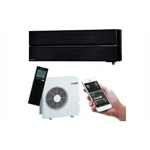 MITSUBISHI ELECTRIC MSZLN25VG2BKIT 2.5kW Black Reverse Cycle Split System Air Conditioner