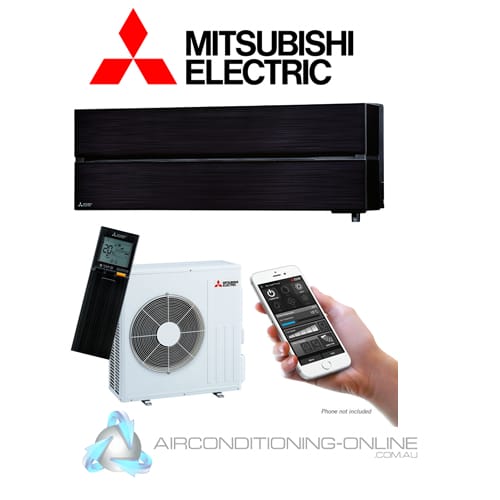 MITSUBISHI ELECTRIC MSZLN25VG2BKIT 2.5kW Black Reverse Cycle Split System Air Conditioner