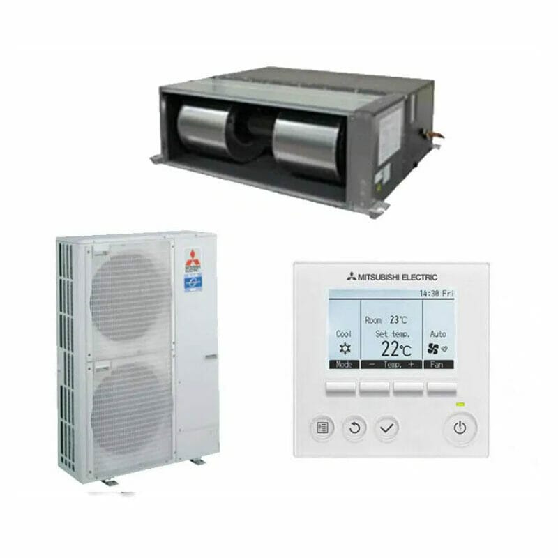 mitsubishi electric 10kw ducted