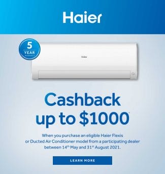 HAIER AIRCONDITION PROMOTION 2021