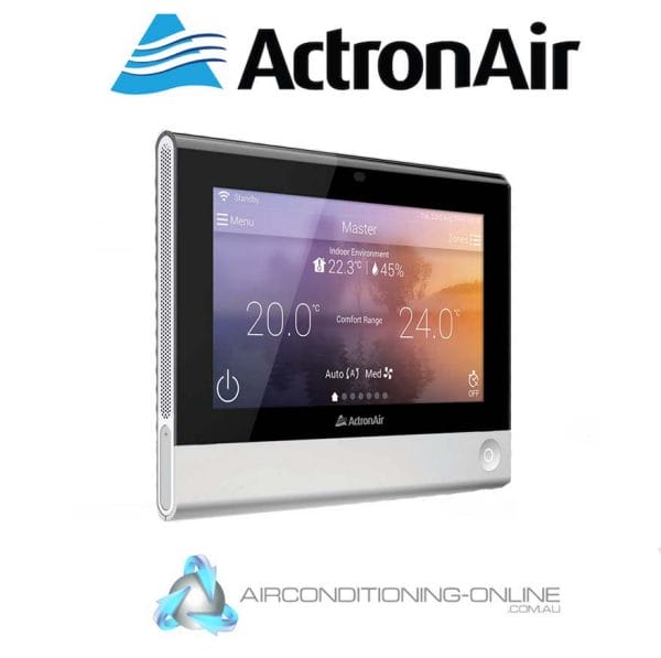 ActronAir QTB-1000 Touch Wall Controller | Master Controller Black