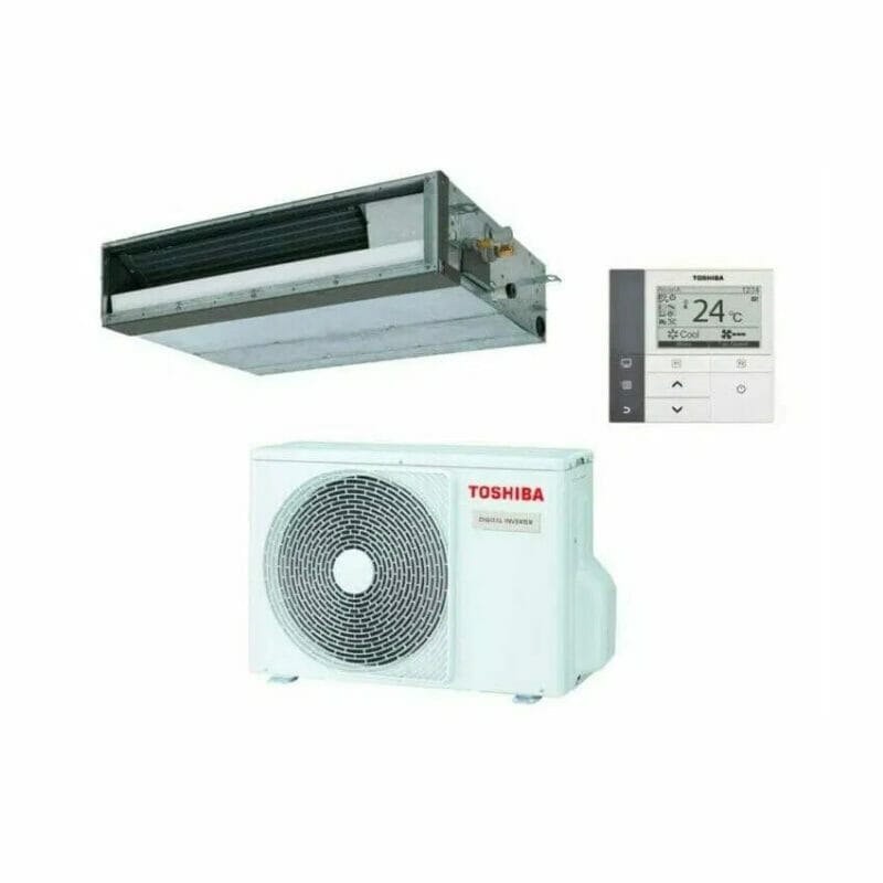 Fully Installed TOSHIBA RAV-GM1401DTP-A / RAV-GM1401ATP-A 12.5kW Ducted System 1 Phase