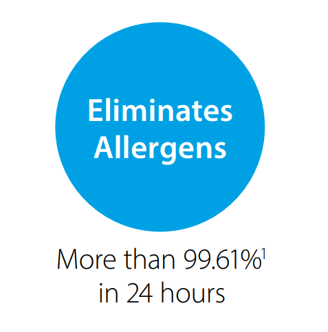eliminates allergen