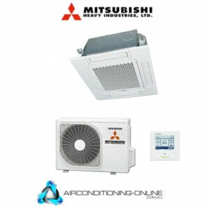 Mitsubishi Heavy Industries FDTC60ZSXAWVH 6.0kW Four Way Compact Ceiling Cassette | RC-EXZ3A Wired Controller
