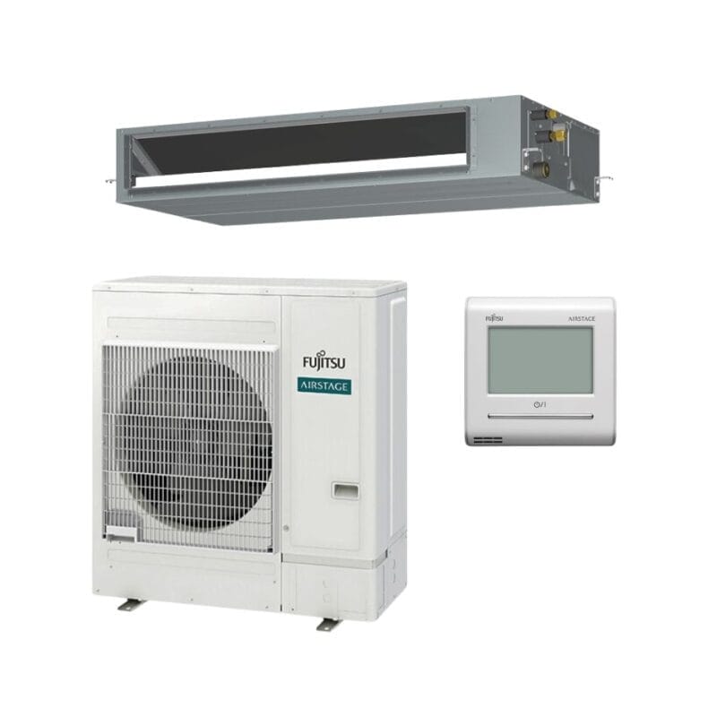 FUJITSU SET-ARTH45KMTAP 12.5kW Inverter Ducted Air Conditioner System Mid Static Slimline | 1 Phase