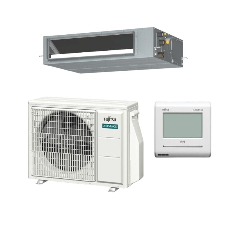 FUJITSU SET-ARTH18KMTAP 5kW Inverter Ducted Air Conditioner System Mid Static Slimline | 1 Phase