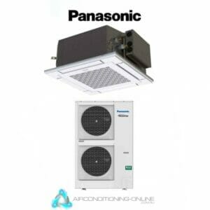 Panasonic S-1014PU3E _ U-100PZH3R5 10kW 4-Way Deluxe Twin Fan Cassette _ NanoeX