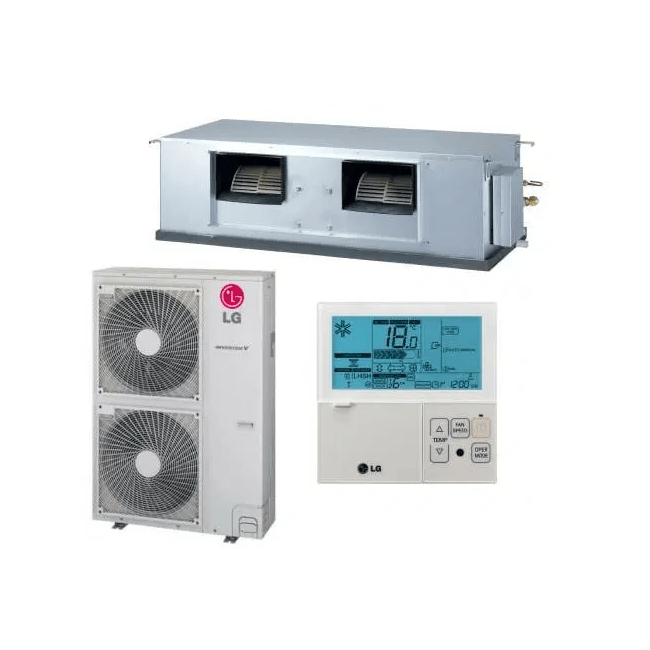 LG B55AWY-7G6 15kW High Static Ducted Single Phase | Backlit Controller